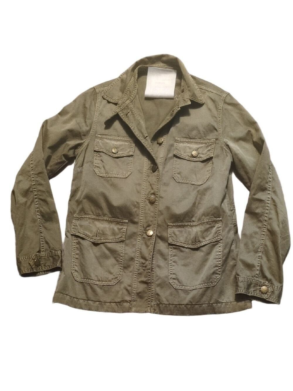 Current/Elliott The Commander Jacket In Army Green Size 1